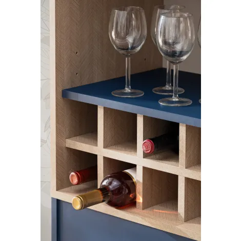 Fondi Vitrine Schrank mit Weinhalter - 9